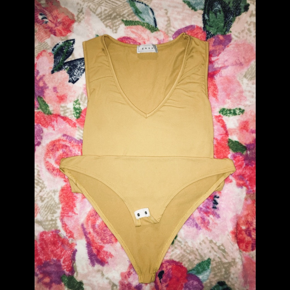 Suede bodysuit !!!